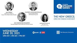 The Hellenic Initiative - Digital Speaker Series - The New Greece; Open for foreign investment