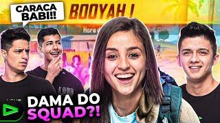 DAMA DO SQUAD?! CARREGUEI ELES NA RANQUEADA DE FREE FIRE