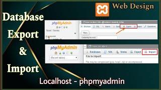 How to Export and Import the Databases in MySql in XAMPP || How to transfer database || Part - 6