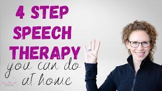 How to do speech therapy at home - 4 simple steps.