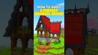 Minecraft: How to build a medieval fantasy house #minecraft #minecraftshorts #minecraftbuilding