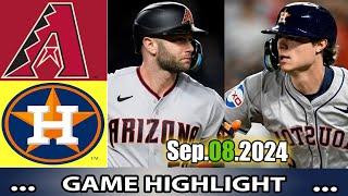 Houston Astros vs. Arizona Diamondbacks (09/08/2024)  GAME Highlights TODAY |MLB Season 2024