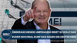 SCHOLZ VS. MERZ: Überraschende Umfragen! Reißt der Kanzler das Ruder nochmal rum? | WELT Ihre Stimme