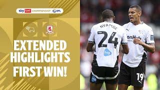  RAMS OFF THE MARK! | Derby County v Middlesbrough extended highlights