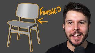 Blender Beginner Modeling Chair Tutorial - Part 6: Creases & Shearing