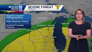 SE Wisconsin severe weather risk: Damaging winds, flash flooding possible