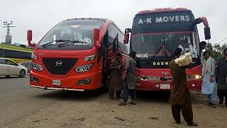 New Shandar Road Bullet Bus AK Movers  Daily Quetta Karachi Service Daewoo Bh120f Bus Of Balochistan