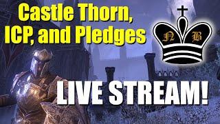 ESO - Nord Bytes Live Stream - Tanking Castle Thorn, Imperial CIty Prison, and dungeon pledges