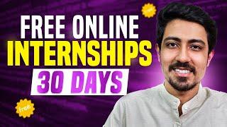 Don't miss this Free Online Internship for students ️ Get certificate in 30 days
