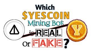 Which YESCOIN Airdrop is Real or FAKE? || New NOTCOIN || Telegram Bot || Legit or SCAM?