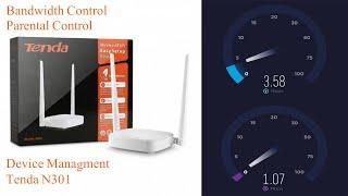 Bandwidth Control & Parental Control - Tenda N301