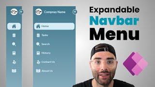 Expandable Navigation Menu in Power Apps