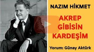 NAZIM HİKMET - AKREP GİBİSİN KARDEŞİM (En Güzel Şiirler) Günay Aktürk