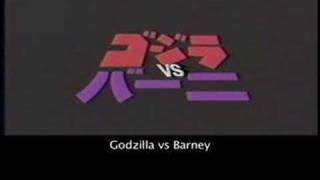 Godzilla vs Barney (subtitled)