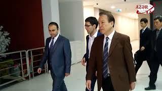 Xinhua delegation visits Khazar TV in Baku