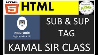 Sub and Sup Tag || What is Sub Tag in Html || What is Sup Tag in Html