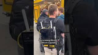 Minera Bitcoin en movimiento con Bitcoin Capitalist  ¡Mochila con equipo de minería! #bitcoin