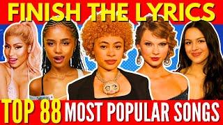 FINISH THE LYRICS - Most Popular Songs EVER (1990 - 2024) MEGA CHALLENGE