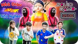 Chị Em Nhà Giàu Vs Chị Em Nhà Nghèo Tham Gia Squid Game  Min Min TV Minh Khoa