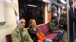 Subway ride in Warsaw, Poland