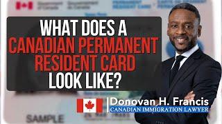 What Does a Canadian Permanent Resident Card Look Like