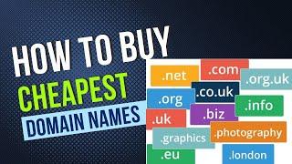 How to Buy Register cheap .com .co.uk .net .org Domain name