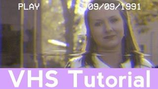 How To Make A VHS Look Effect No Plugin | Easy After Effects Tutorial