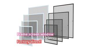 Low price Aluminum Frame screen window and fiberglass insect screen