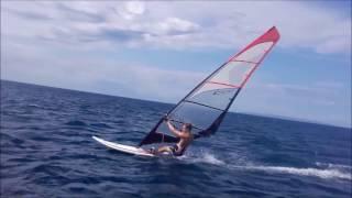 Windsurfing On Winds Of Bura (Island Of Pag)