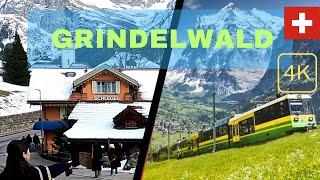 Discovering Grindelwald Switzerland in 4K, A musical walking tour on the Bernese alps