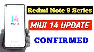 Redmi Note 9 Series MIUI 14 Update Officially Confirmed 