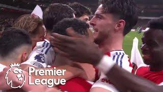 Jurrien Timber heads Arsenal in front of Manchester United | Premier League | NBC Sports