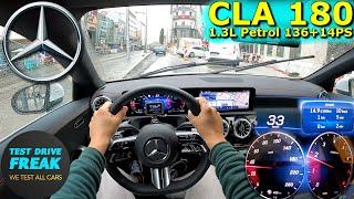 2024 Mercedes Benz CLA 180 136 + 14 PS CITY POV DRIVE with Fuel Consumption