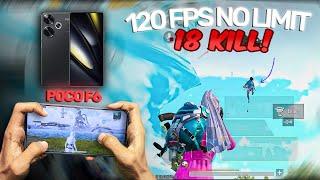 GAMEPLAY 120 FPS NO LIMIT DI POCO F6 EVENT ATLANTIS MASIH NGEFRAME ? | POCO F6 PUBG TEST