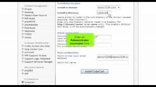 Installing CubeCart from Fantastico | FastDot Cloud Hosting