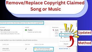 How To Replace or Remove Copyright Music In YouTube | 2023 [Updated Method]