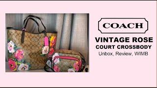 Coach Haul 20- Vintage Rose Court Crossbody | Unbox, What Fits, Review| RaqReview