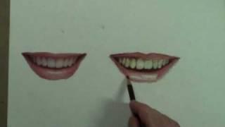 How to Draw a Smile, Mouth, Lips, Teeth