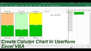 Create Column Chart In Userform Excel VBA