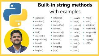 40 String methods in Python with examples | Amit Thinks