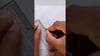 #satisfying #geometric #drawing #tutorial #pencilart #viral #creative #15sec #video #youtubeshorts