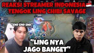 REAKSI STREAMER INDONESIA TENGOK LING CHIBI SAVAGE DI WILDCARD MSC 2024- MATCH 3