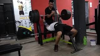 Mizoram gym @Evolution strength Aizawl Ramthar veng 170kg bench press fail