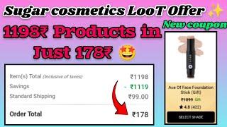 Sugar FREE Products |1200₹ products in 178₹ |Sugar New coupon| Nykaa Coupon Code 2025 #lootoffer