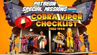 Patreon Special Missions: Every Cobra Viper from 1982 to 1994