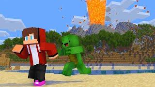 MAIZEN : Escape from Volcanic Island - Minecraft Animation JJ & Mikey