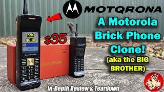Here's the $35 "MOTQRONA" TTP C10 Brick Phone. Motorola from 1984 called...