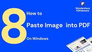 How to Paste Image into PDF on Windows  | PDFelement 8