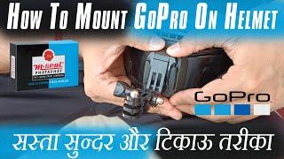 How To Mount Action Camera (Go Pro 9 or 10) on Helmet ️