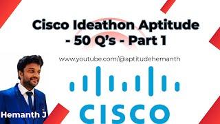 Cisco Ideathon - Aptitude 50 Q's